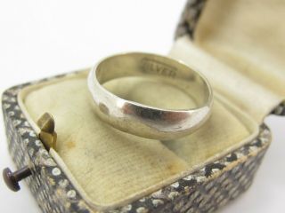 Vintage Sterling Silver 925 Wedding Band Ring