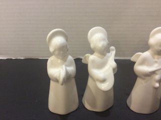 Set of 5 VINTAGE Royal Copenhagen Porcelain Angel Musician Figurines,  Denmark 2