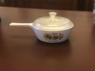 Vintage Corning Ware Spice Of Life 1 Pint Sauce Pan With Lid " La Sauge "