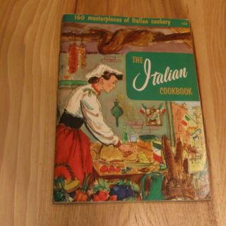 1956 The Italian Cookbook Culinary Art Institute,  Vintage Italian Cookbook,  Italy