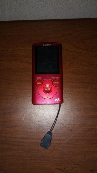 Sony Nwze383 4 Gb Walkman Mp3 Video Player 4gb Red And Life