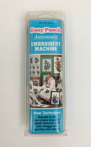 Vintage Easy Punch Automatic Embroidery Machine 8301e Complete