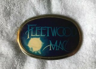 Vintage 1977 Belt Buckle Advertising Fleetwood Mac Pacifica Mfg Co.  Los Angeles
