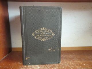 Old Memorial Address On Life / Character Of Abraham Lincoln Book 1866 Civil War