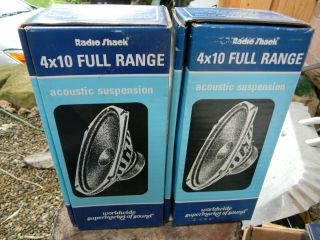 Radio Shack 4 " X 10 " Full Range Speaker - Acoustic Suspension 40 - 1297c