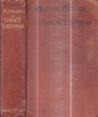 1891 Civil War General William Tecumseh Sherman Illustrated Published Mark Twain