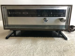 Mid Century Zenith C415w Am/fm Table Radio “circle Of Sound” - Plays Great