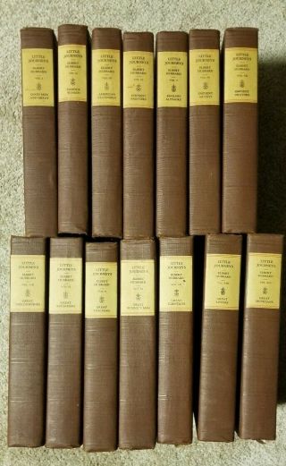 Little Journeys To The Homes Of The Great Elbert Hubbard 14 Volume Set 1916