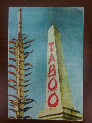 Taboo: A Study Of Malagasy Customs And Beliefs By Jorgen Ruud Pb 1970