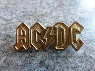 Acdc Metal Vintage Badge Circa Early 80 