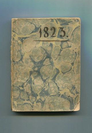 Annual Register For Connecticut And Us Calendar 1823 1st Edition Scarce