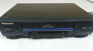 Panasonic Pv - V4022 Hi - Fi Stereo 4 Head Vcr Omnivision Player Recorder