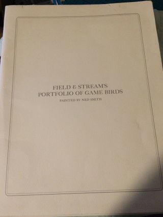 Ned Smith Field And Stream Portfolio Of Game Birds Set Of 8 Prints