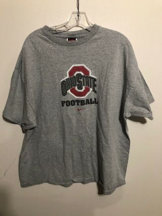 Vintage Men’s Nike Team Ohio State Football Gray T - Shirt Xl