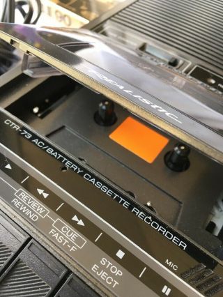Realistic CTR - 73 Radio Shack Cassette Recorder 14 - 1053 W/ PowerCord & Tape 3