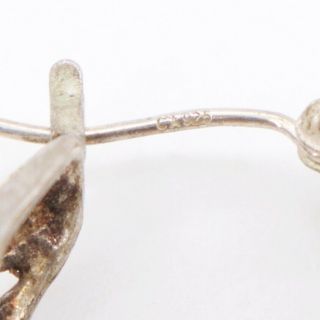 VTG Sterling Silver - Filigree Ornate Hoop Earrings - 5.  5g 5