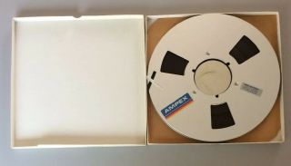 Ampex 406 1/4 Inch Recordng Tape 10 1/2 Inch Metal Reel