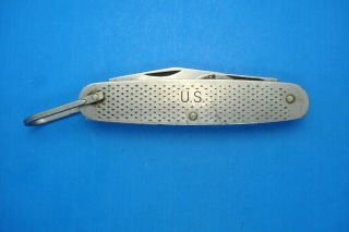 Vintage 1978 Camillus Military Issue Pocket Knife - - 4 Blade - - For Repair
