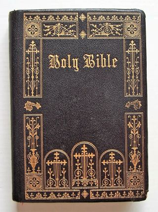 Vintage 1960s Kjv King James Version Holman Bible Large Print With Concordance