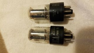 Pair / Two (2) RCA 6SN7GTB Vacuum Tubes with Boxes,  TV - 7D/U,  Same codes 2