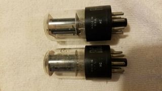 Pair / Two (2) RCA 6SN7GTB Vacuum Tubes with Boxes,  TV - 7D/U,  Same codes 4