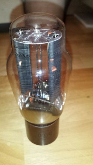 1950s Rca 5r4gy Tube Tests Strong Hanging Filament Black Plate Rectifier