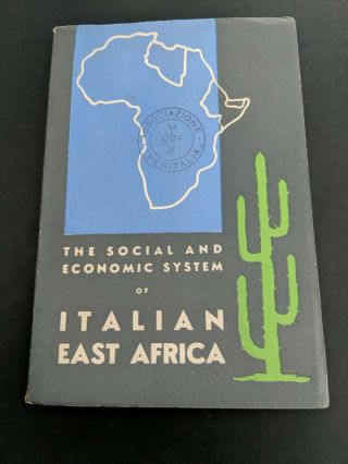1938 Italy Italian East Africa Softcover Book 60 Pages