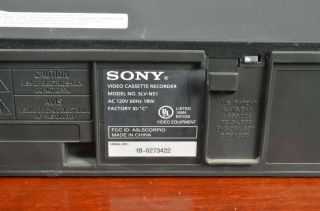 Sony SLV - N51 Hi - Fi 4 Head Video Cassette Recorder VHS VCR 4