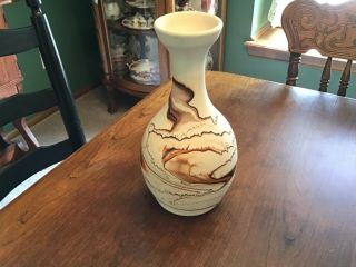 Vintage Nemadji Usa Tall Pottery Clay Vase American Southwest Art