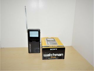 Vintage Sony Watchman Fd - 240 - And Box,