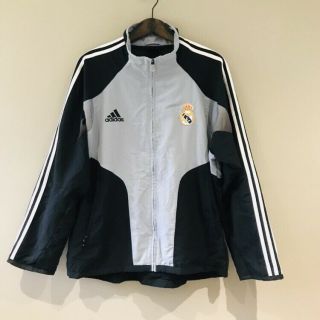 Vtg Adidas Real Madrid Football Tracksuit Top Jacket Jersey Large L