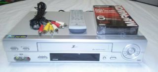 Zenith Vcs442 Vcr With Remote Video Cassette Recorder Rca Cables Blank Vhs Tape