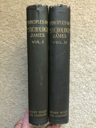 The Principles Of Psychology By William James Complete In Two Volumes (1918)