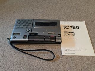 Vintage Sony Tc - 150 Cassette - Corder Recorder Player Parts