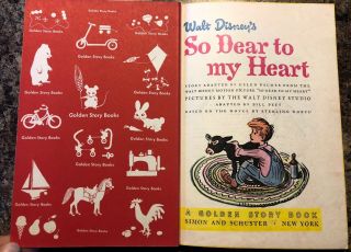 Walt Disney ' s So Dear to My Heart Golden Story Book Vintage 12 1950 4