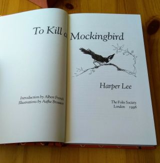 To Kill a Mockingbird - Harper Lee.  Folio Society book and slipcase.  1997 2