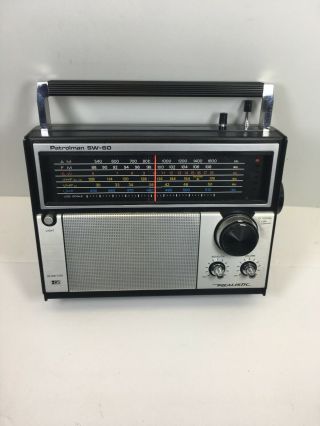 Vintage Realistic Patrolman SW 60 multi - band radio AM FM Shortwave Model 12 - 779 8