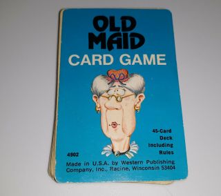 Vintage 1975 4902 Whitman Old Maid Card Game Western Publishing Complete M