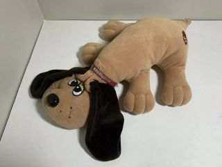 Large 1985 Vintage Pound Puppy Tonka Brown Plush Stuffed 17”