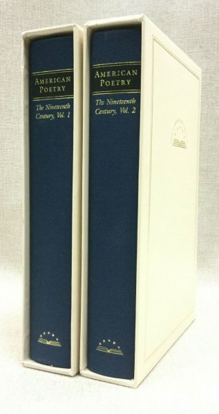 American Poetry The Nineteenth 2 Volumes Library Of America Slipcase Hardcover