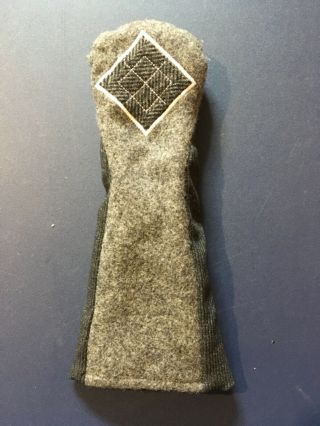 Back Nine Golf Vintage Look Wool Hybrid Headcover - Gray/black