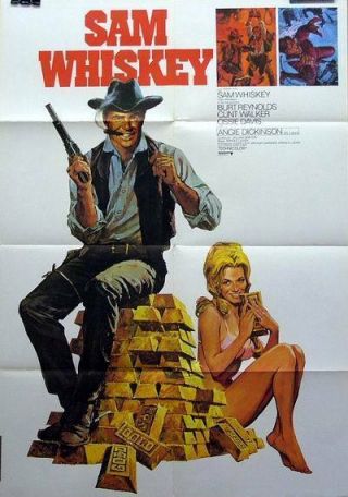 Burt Reynolds Sam Whiskey Vintage 1 Sheet Movie Poster 1969