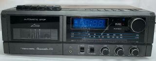 Vintage Realistic Chronosette 256 Am Fm Stereo Alarm Clock Radio Shack Cassette