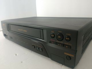 Symphonic VCR VHS Player 4 Head Hi - Fi Stereo Video Cassette Recorder 3