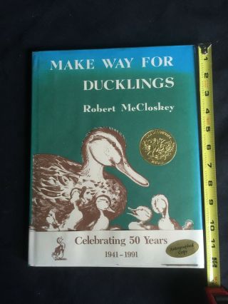 Signed By Robert Mccloskey: Make Way For Ducklings,  Hardcover W/jacket 1991