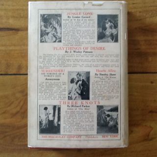 1922 Beyond The Rocks Photoplay Edition Gloria Swanson & Rudolph Valentino HC/DJ 7