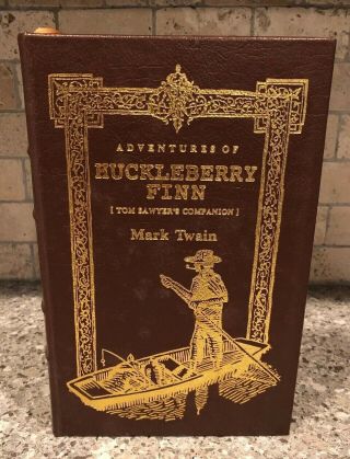 Easton Press Adventures Of Huckleberry Finn Mark Twain Leather Bound Gold Edges