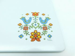 Corning Ware Counter Saver Country Festival Cutting Board Kitchen Vintage 1975 2