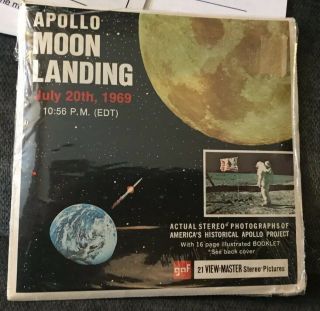 Vintage Sawyers View Master Apollo Moon Landing Packet B663