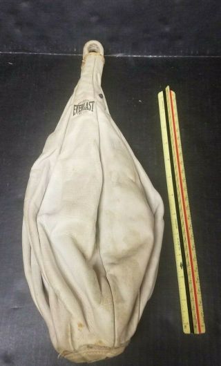 Vintage Everlast Boxing Speed Bag Leather Punching Bag - York